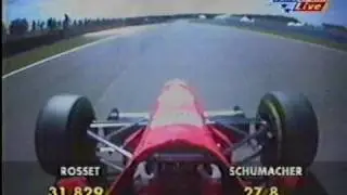 Michael Schumacher Qualifying at Silverstone 1996