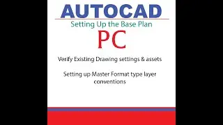 AutoCAD PC: Verifying and Setting a Base Plan