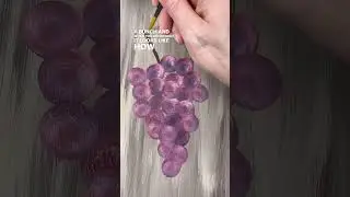 Easy Grape Painting Hack! #art #painting #diy #paintingtips #tipsandtricks #howto #beginner