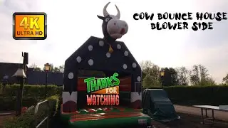 cow bounce house blower view