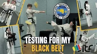 My 2nd DEGREE BLACK BELT TEST! 😳 | ITF Taekwondo Test | Ms Verga