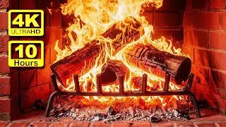 🔥 4K Cozyfireplace - Fireplace - 10 Hours 