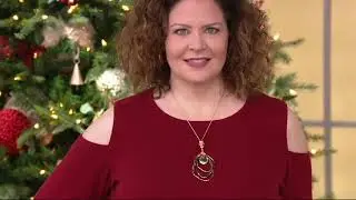 Denim & Co. Ribbed Knit Long Sleeve Cold Shoulder Sweater on QVC