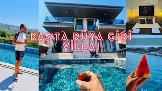 Kaş'ta L&uuml;ks Villa Kiralama Deneyimi (Havuzlu Jakuzili) 5 Yıldızlı Konforlu Villa Tatili | Kaş Vlog