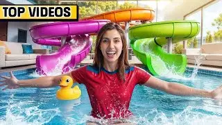 We Built Massive WATERPARK in Our House! | The Anazala Family
