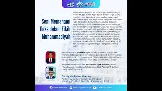 Webinar Hasil Penelitian #108 Seni Memahami Teks dalam Fikih Muhammadiyah
