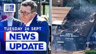 Politicians shocked by Daniel Andrews' exit; Huge factory fire in Sydney | 9 News Australia
