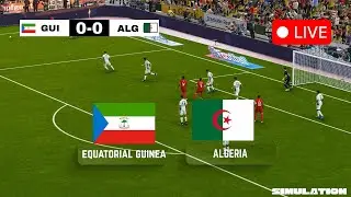🔴LIVE : Equatorial Guinea vs Algeria | Africa Cup of Nations 2025 | PES 2021 Match Simulation