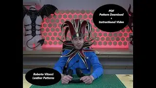 How to make a Leather Jester Hat and Collar - DIY - Instructional Video