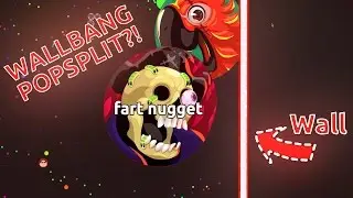 WALL-BANG POPSPLIT BATTLE WIN?! DOUBLESPLIT DOMINATION! #UN-UNCUT // Agar.io Commentary