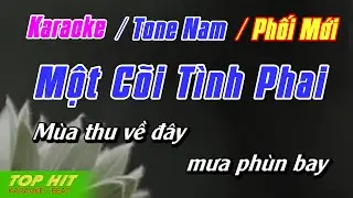 Một Cõi Tình Phai Karaoke Tone Nam Phối Mới | Nhạc Sống Dễ Hát TOP HIT KARAOKE