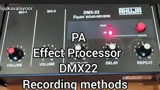 #Recording with Ahuja DMX22 #PA EFFECTS PROCESSOR  #Digital Studio Quality Karoake Recording 