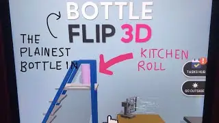 Bottle Flip 3D Ep.66 Only playing the inside🏠and got the PLAINEST bottle in the game (Kitchen Roll)