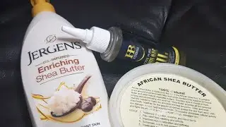 #Jergens  shea butter+ 100% olive oil and Raw sheabutter/Best moisturizing  mixture ever/Glow