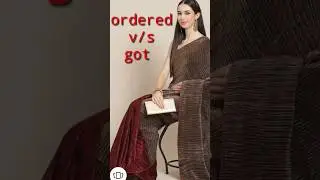 Myntra 😍 ordered v/s got #floral #viralsari 🥻 #shorts
