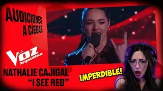 NATHALIE CAJIGAL🇵🇾 - “I see red” - Audiciones a ciegas - La Voz Argentina 2025 | REACCIÓN y ANÁLISIS