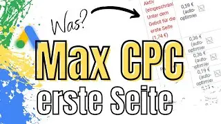Max CPC Gebot f&uuml;r erste Seite ist sehr hoch? AdWords Beispiel 2022