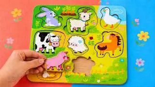 Учимся животным фермы! 🐮🎨 Рисуем и угадываем
