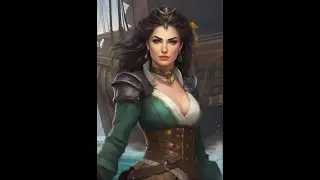 Beautiful Fantasy AI art 310 (Pirate Queen Isolde edition)