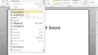 Add WordArt - Word 2010