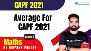 Average For CAPF 2021 | Maths | Target CAPF 2021 | Mayank Sir
