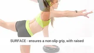 ProsourceFit Core Balance Disc Trainer, 14&rdquo; Diameter with Pump for Improving Posture, Fitness