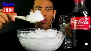 ASMR Drinking Coca-Cola Powdery Ice -Extreme Crunchy | EP.490 I BoonTube