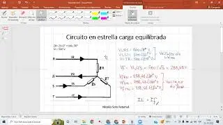 Ejercicio de sistemas trifásico, conectado en estrella con carga equilibrada