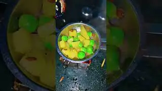 #mini kitchen#aalu matar ki ghughari#😋