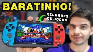 Comprei um Video Game Portátil BARATO da Shopee com 10 Mil Jogos!