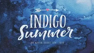 Indigo Summer Font Trio Font Free Download