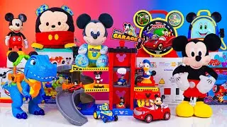 Satisfying with Unboxing Disney Mickey Mouse Vehicle Race Garage Playset | Review Toys ASMR