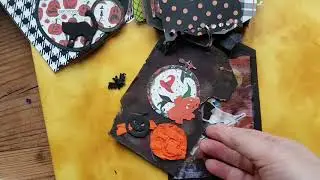 présentation fliptag Halloween #scrap #mixmedia