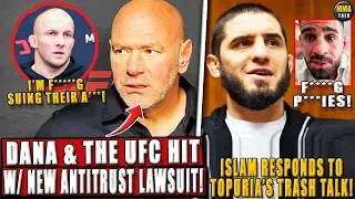 Dana White & the UFC Hit w/ New ANTITRUST Lawsuit;Islam RESPONDS to Topuria's trash talk;Shara-Arman