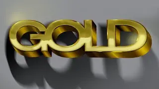 How to create realistic looking gold text effect in Procreate -3D tutorial
