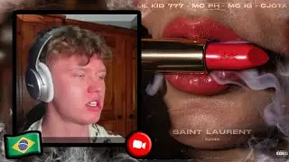 FIRST REACTION TO SAINT LAURENT - LIL KID, MC PH, MC IG & CJOTA | Brazilian Music Reaction