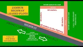 Highway Leased Plot on Jabang Highway with 68 meters on the Highway.
