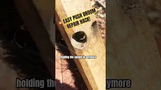 💥 I REPAIRED MY PUSH BROOM WITH THIS SIMPLE HACK! #shorts #howto