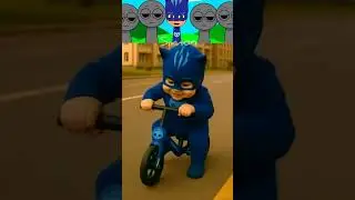 Incrdibox Sprunki OC- batman drive the cycle and down #sprunki #incredibox #ai #shorts