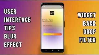 Flutter UI Mastery &bull; Creating a Stunning Blurred Background Widget for Your Apps!