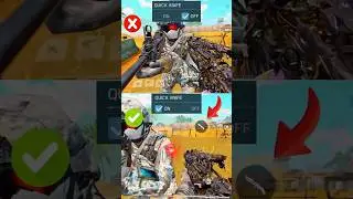 ✅BEST Setting For QUICK KILL 🔥 In COD MOBILE MP #shorts #trending #codm