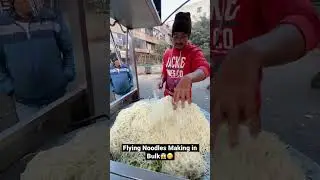 Flying Noodles making🙄😵|| Indian street food