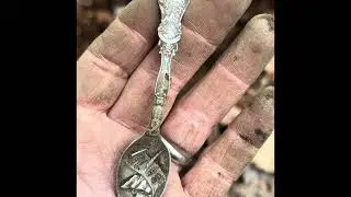 Silver spoon found metal detecting, Cornish, NH