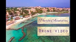 Puerto Aventuras Riviera Maya,  Quintana Roo 2017. Drone video footage.
