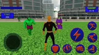 Flying Spider Hero Crime City Battle | Spider Hero Vs Super Monster Villains - Android GamePlay