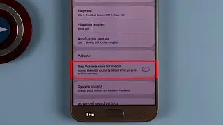 How to enable/disable Use Volume key for media on Samsung J7 Pro Android 9