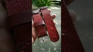 Leather watch band #handmade #leatheraccessories #fashion #art #craftedleather #luxury#leathergoods