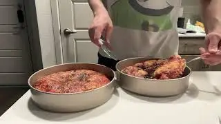 making pan pizza with secret man sauce