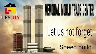 Mocsage 1/2000 Scale World Trade Center (1973-2001) Micro Parts&nbsp;Building Blocks Set Lesdiy 