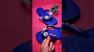 personalized sandal with pearls  #craftsmanship #diy